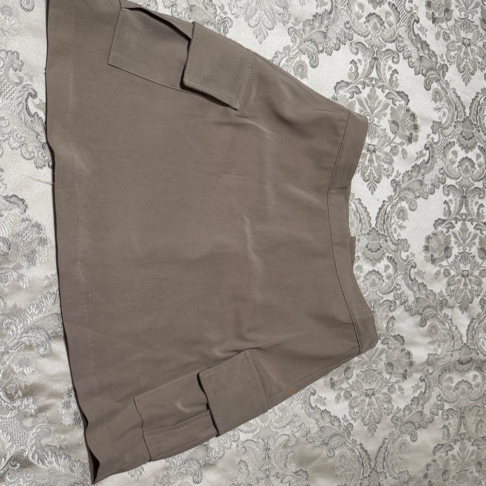 Women's Tan Mini Skirt